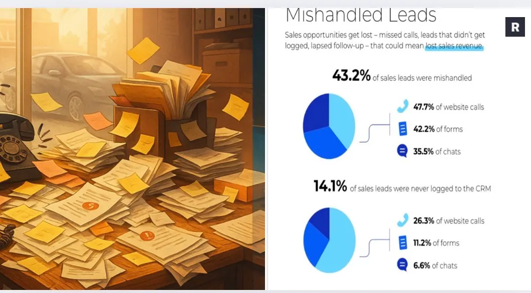 New data shows nearly half of leads in the automotive industry are mishandled